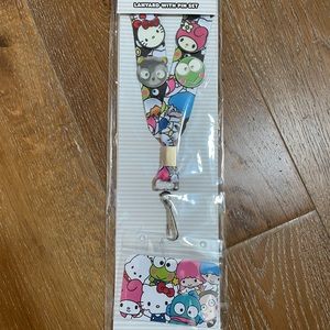Hello Sanrio lanyard with pin set!